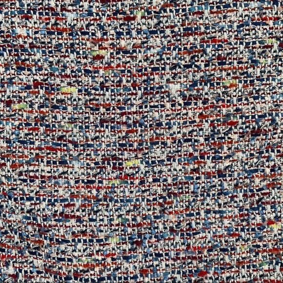 Jade Melody Tam Tweed Ruffle Multi Color Top Blouse Shirt - Picture 13 of 14